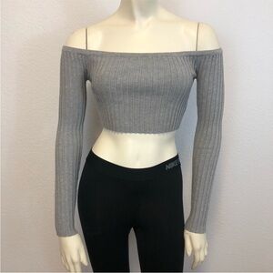HERA Collection off the shoulder crop top medium NWT set of 2